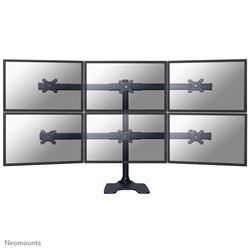 Neomounts by Newstar Tilt/Turn/Rotate Desk Mount (stand) for six 10-27" Monitor Screens, Height Adjustable - Black									